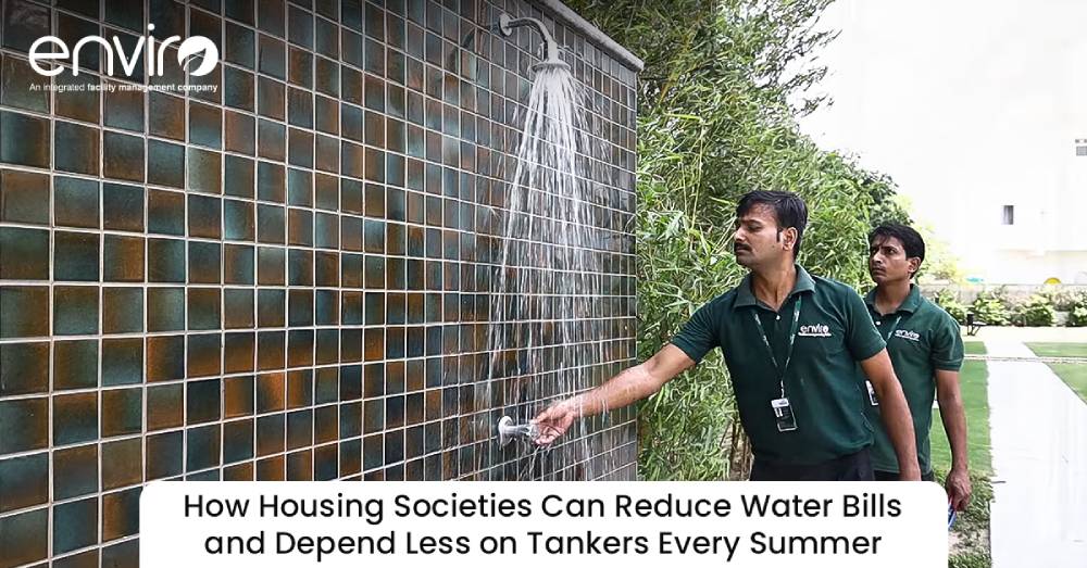 How Housing Societies Can Reduce Water Bills and Depend Less on Tankers Every Summer