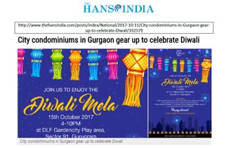 City condominiums in Gurgaon gear up to celebrate Diwali