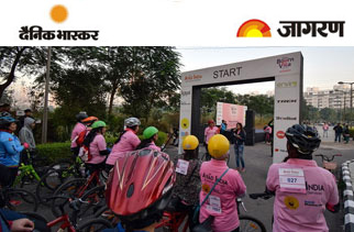 Enviro organizes CYCLOTHON presented by Cadbury Bournvita for Women at Vatika Professional Point