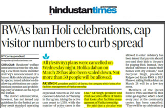 RWAs ban Holi celebrations, restrict entry of visitors